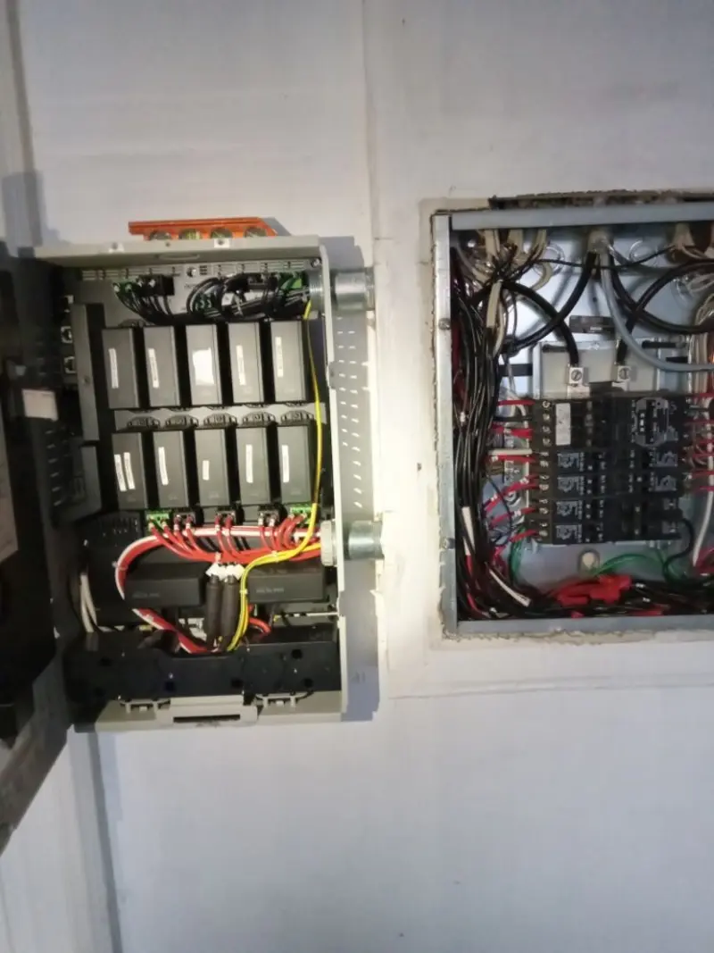 Electrical panel upgrade completed for Security Camera Wiring in Lighthouse Point